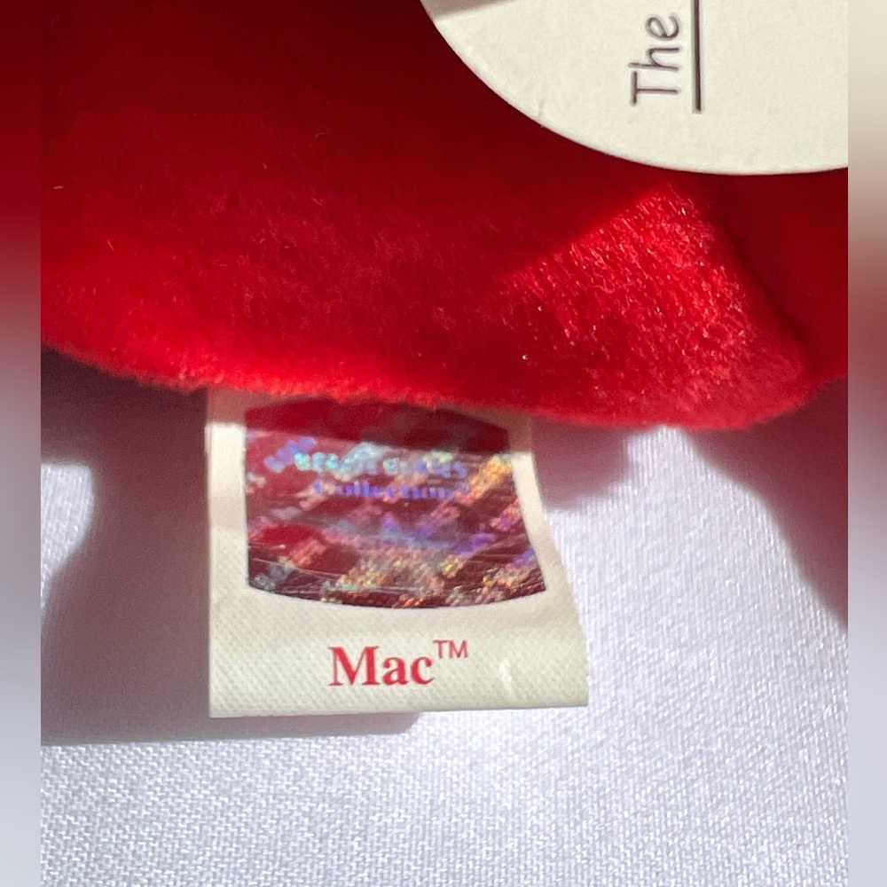 TY Beanie Babies – Mac the Cardinal, P.V.C. Pellets With 12 Errors - Picture 10 of 13